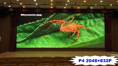 P4 800 নীট উচ্চ উজ্জ্বলতা ইনডোর এলইডি ভিডিও ওয়াল 14 - 16 বিটের বিজ্ঞাপনের জন্য